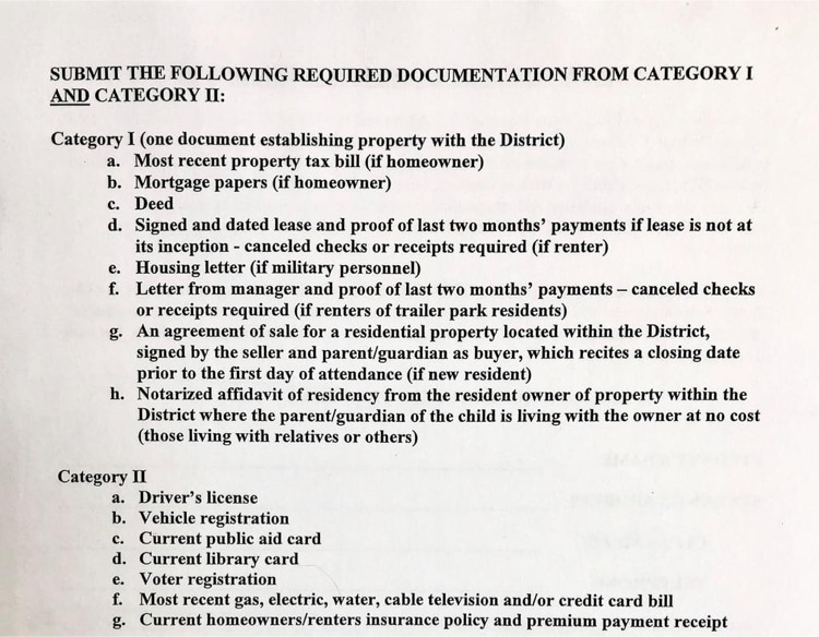 proof of residency