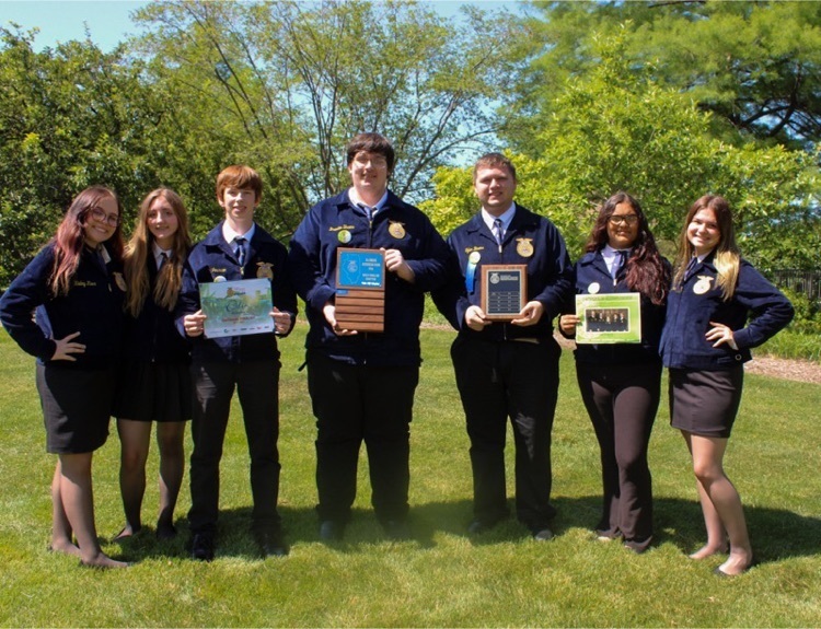 FFA members showing off our hardware
